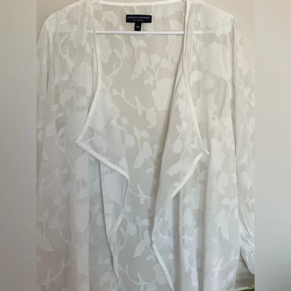 Dorothy Perkins Cream Floral Kimono‎